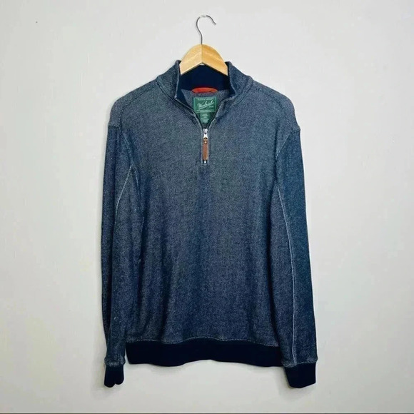 Woolrich Mens Quarter Zip Pullover Sweater Size Medium - Picture 5 of 6